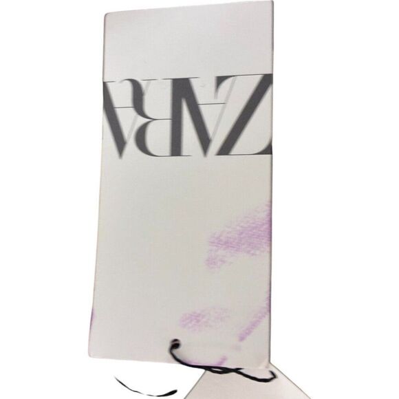 Zara Womens Shirt Midi Dress Size M Multicolor Printed Belted 9073/303 NWT - Picture 8 of 14